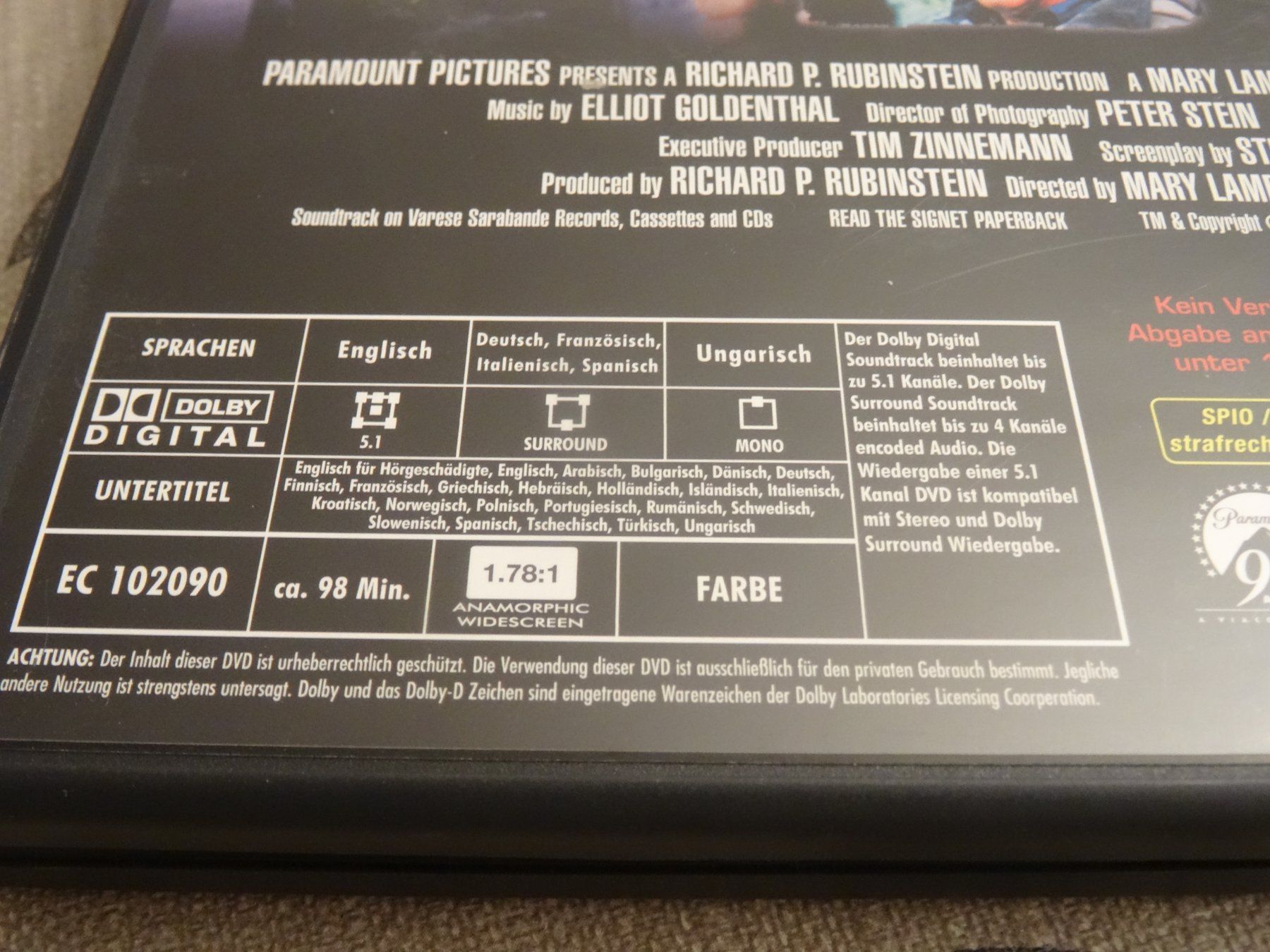Tutti i DVDs: Stephen Kings Friedhof der Kuscheltiere DVD – Usato da Olten venduto da Disc-Verkauf 3
