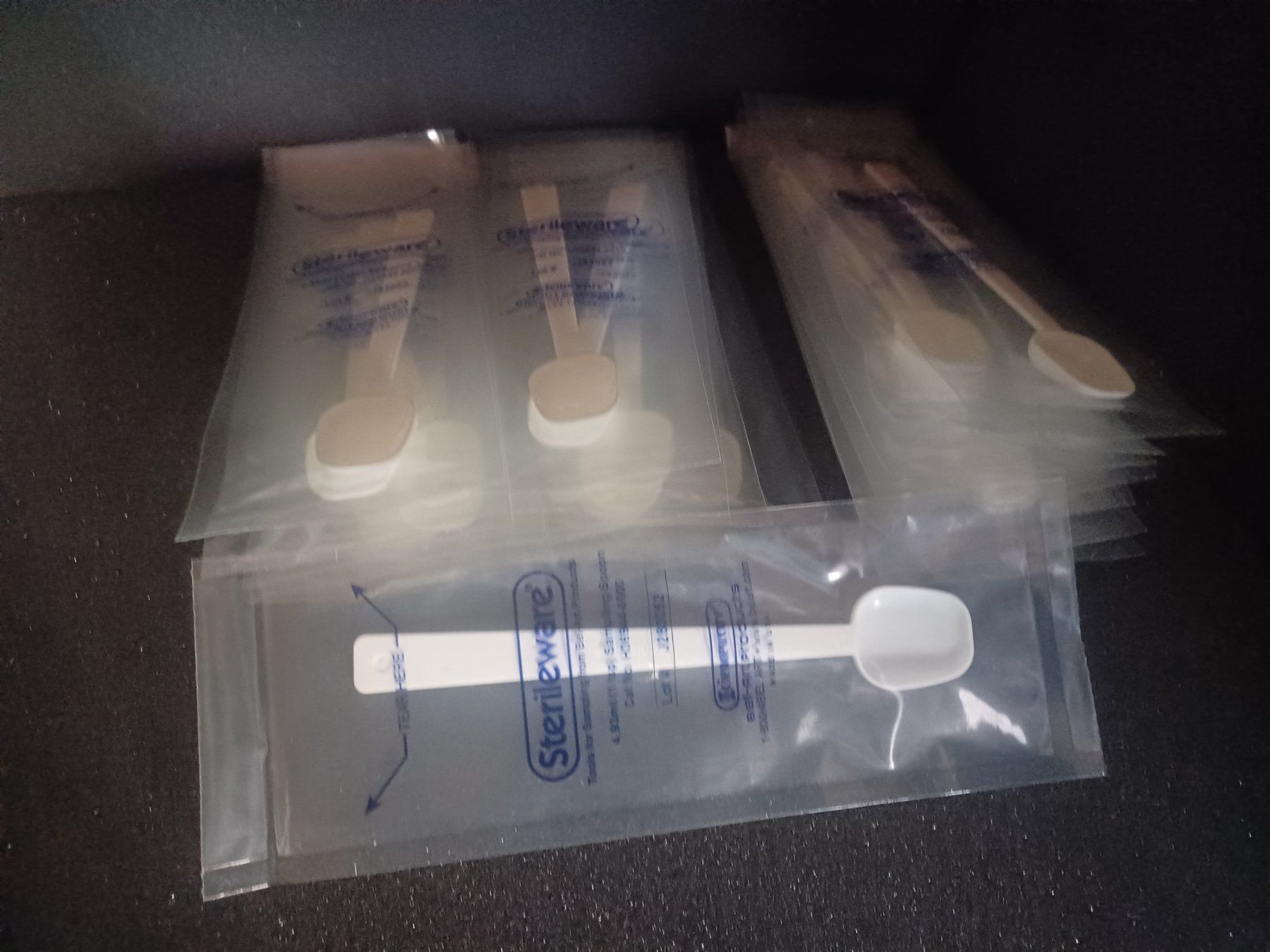 Cucchiai: 20x Probeentnahmelöffel einzelnvepackt Sterilware – Nuovo e nell'imballaggio originale da Schupfart venduto da philippb06 2