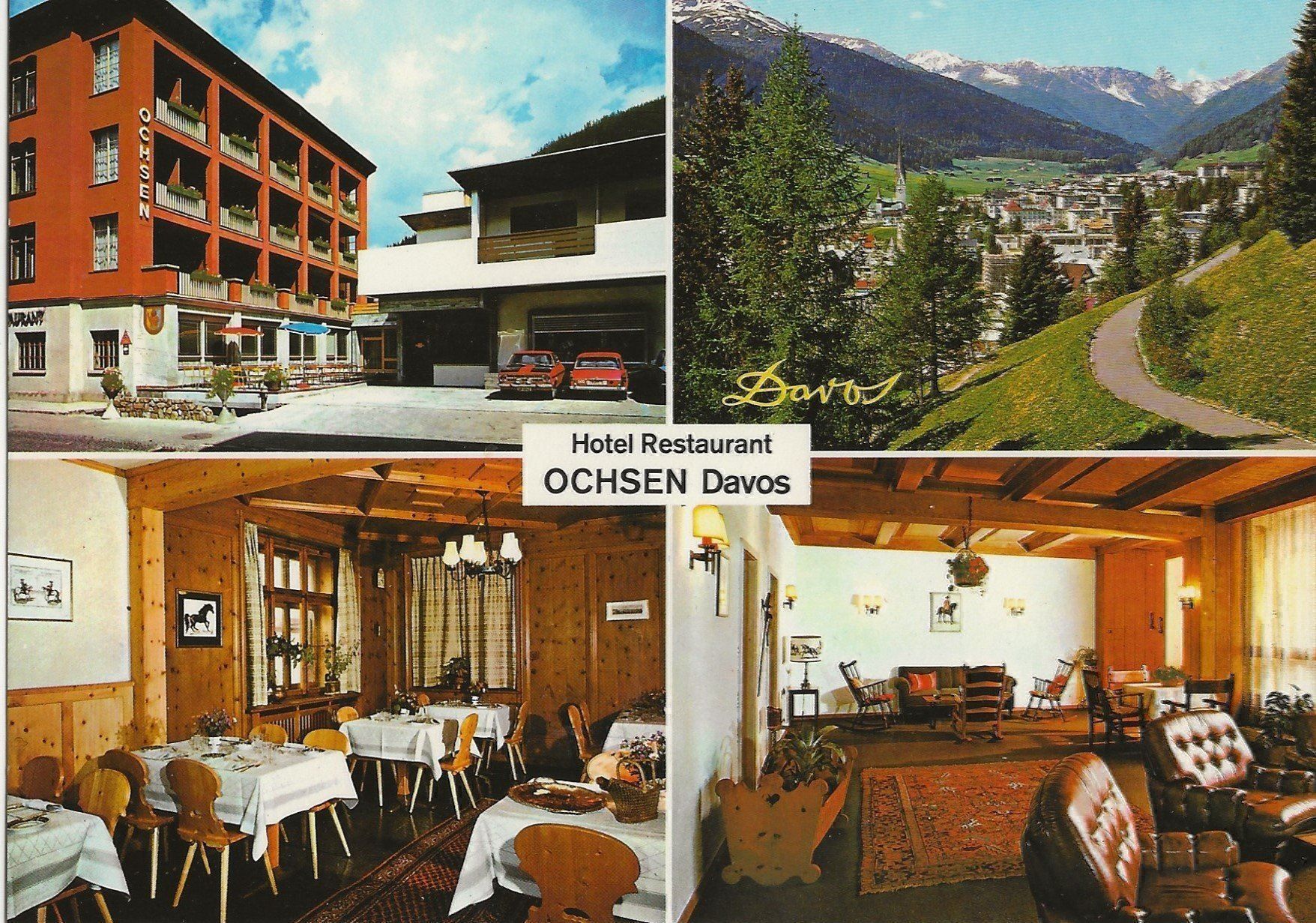 Cartes postales: Davos-Platz, Hotel Ochsen – D'occasion à Frauenfeld par Merk52
