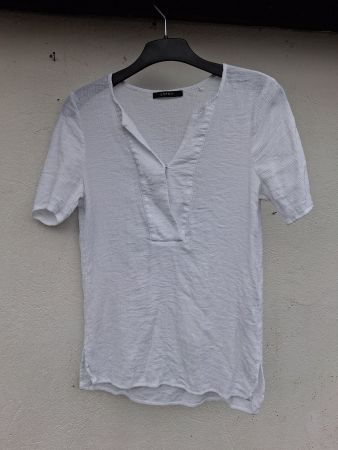 Esprit Bluse weiss, strukturierter Stoff, Gr.38, neuwertig