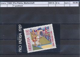 1989 Pro Patria, Markenheftchen, ** postfrisch (Heft 1a)