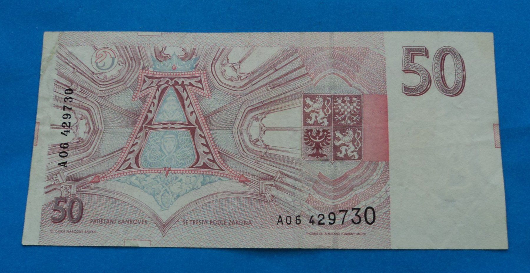 Banconote: Tschechien: 50 Krone 1993, SS - VZ. – Usato da Basel venduto da maripas17 1