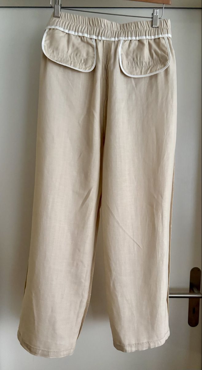 Pantaloni: NEU-Bequeme Linen Beige Hose – Nuovo (secondo la descrizione) da Zürich venduto da ron_t88f 3