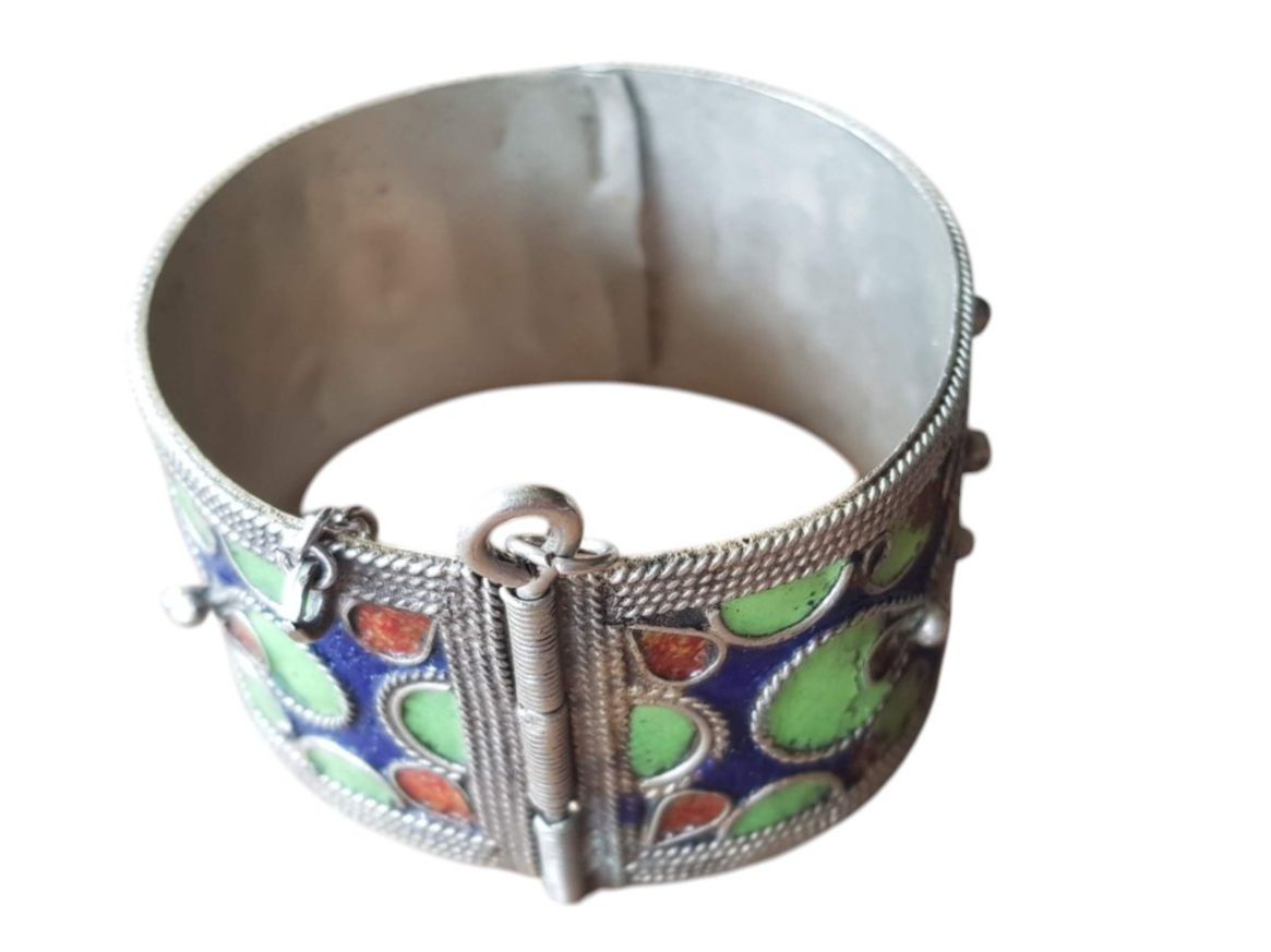 Bracciali & Braccialetti: Armreif Marokko Tuareg Cloisonné – Usato da Mörschwil venduto da antiksalon21 5