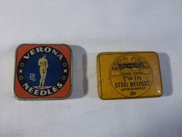 Alte Blechdose Grammophonnadeln Verona und Twin Needles