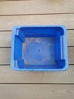 Robuste blaue Kunststoffbox