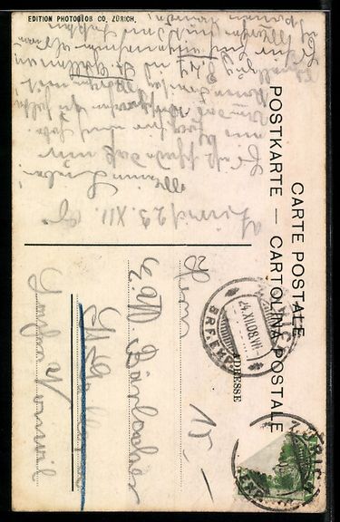 Cartoline postali: AK Zürich, Urania, 1908 – Usato da Berlin venduto da bartko-reher 1
