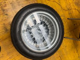 BBS Felgen als Tisch mit Glasplatte gebraucht