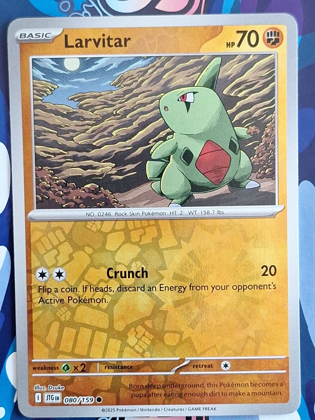 Pokémon Carte collezionabili: Larvitar - Reverse Holo Pokemon Journey Together #1.7 – Usato da Altstätten SG venduto da GGsGameshop