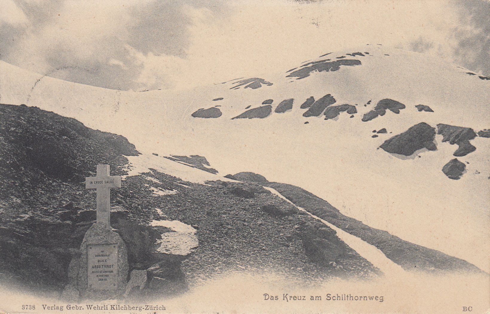 Cartoline postali: Schilthornweg 1905 – Usato da Bürglen TG venduto da StampGraf