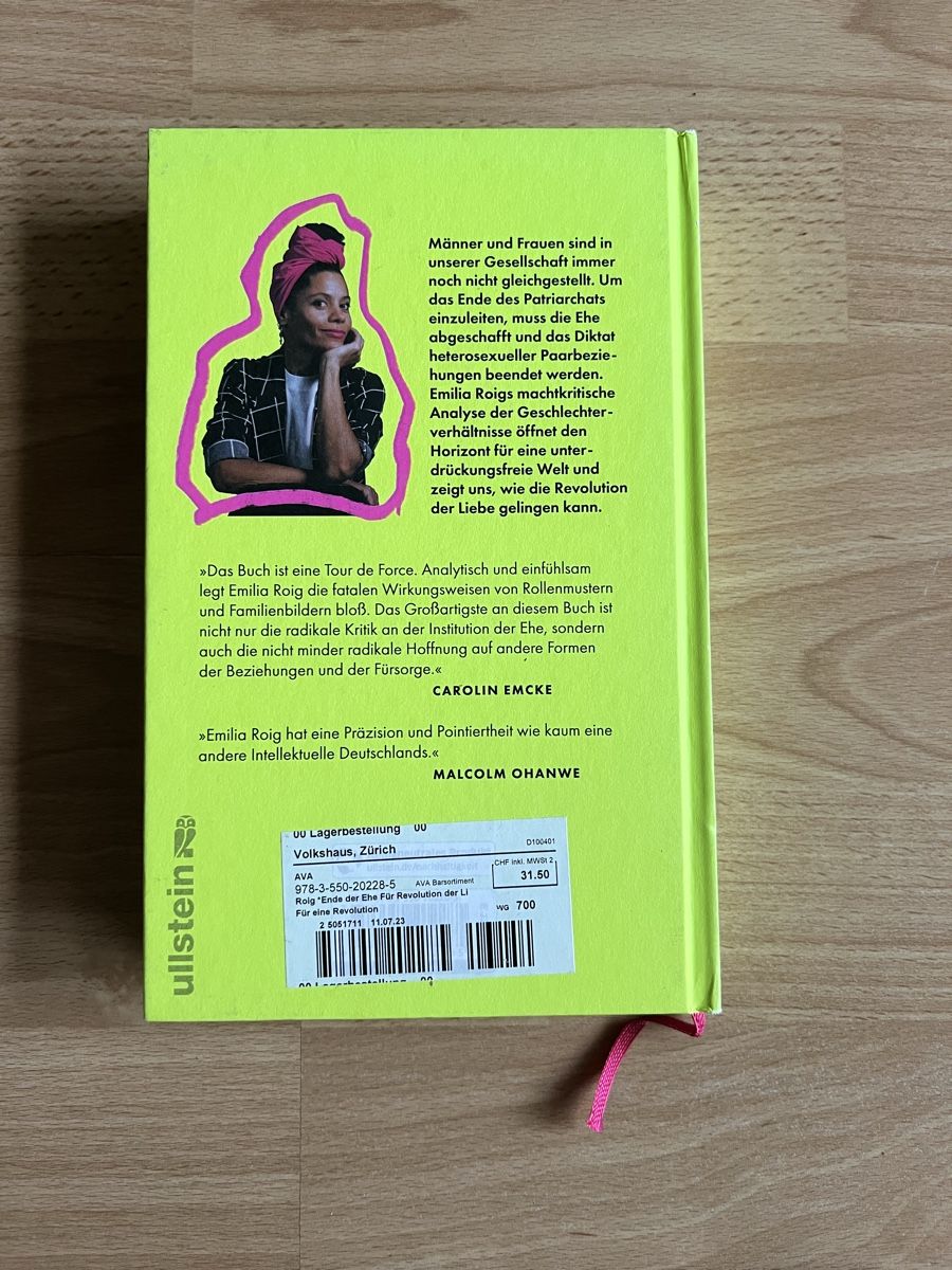 Bücher: Das Ende der Ehe von Emilia Roig – Neu (gemäss Beschreibung) aus Zürich von nin_kwx9 1