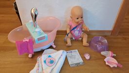 Set Baby Born Puppe mit Badewanne und Zubehör