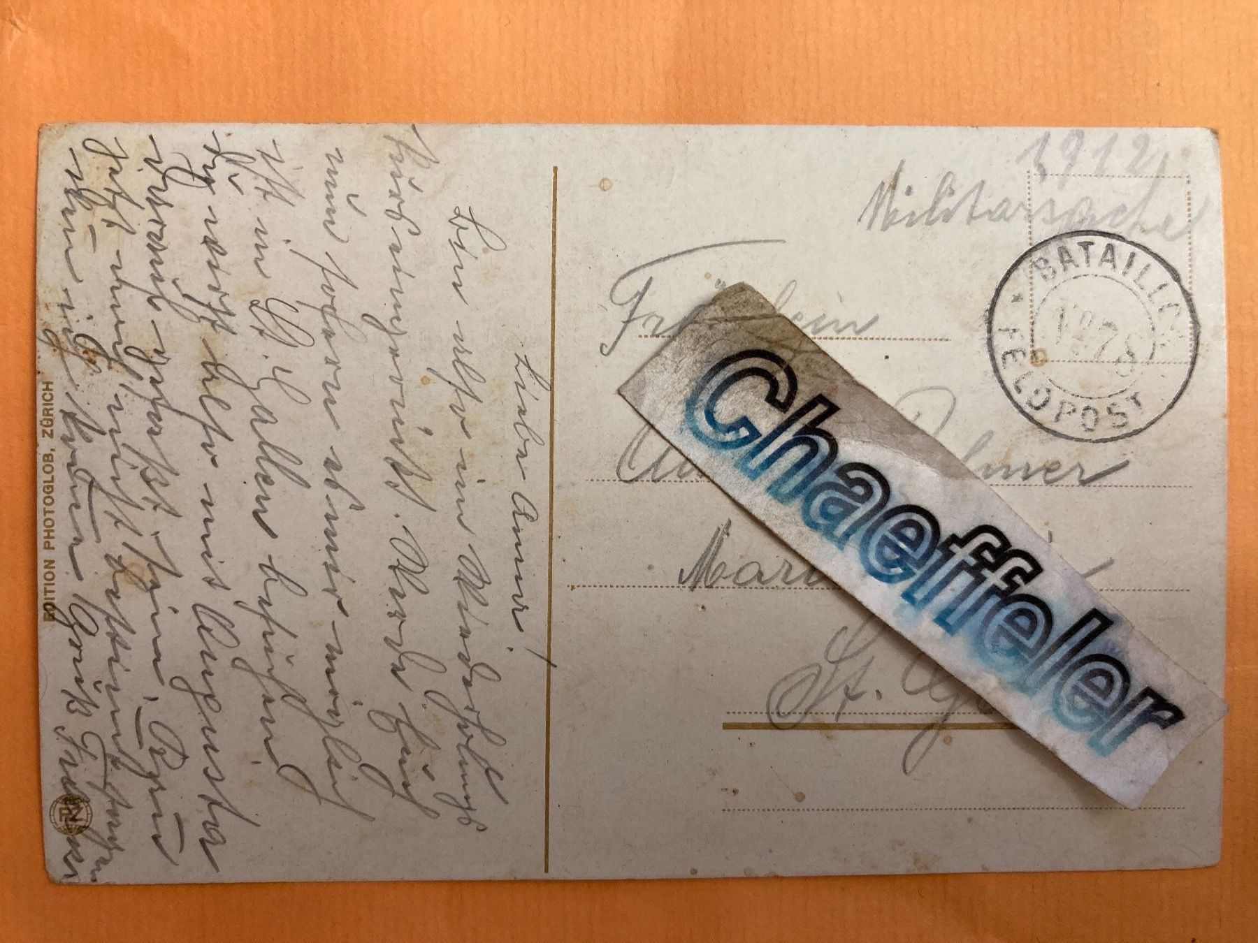 Cartoline postali: m 874 Herisau mit Säntis. 1912 – Usato da Zürich venduto da Chaeffeler 1