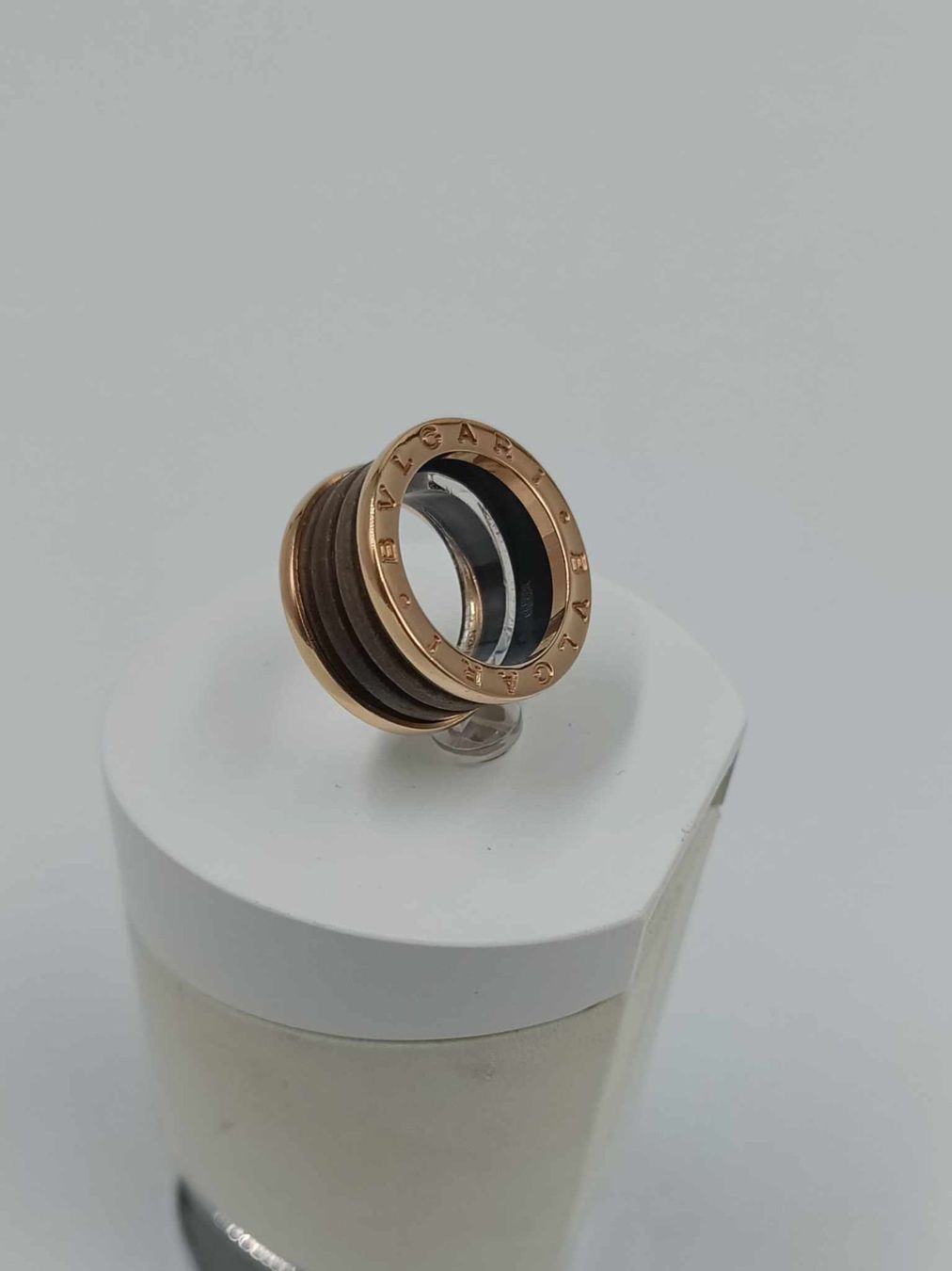 Bulgari Anelli: BVLGARI "B ZERO" 3 BAND BRAUNER MARMOR RING – Usato da Luzern venduto da EdiGem 7