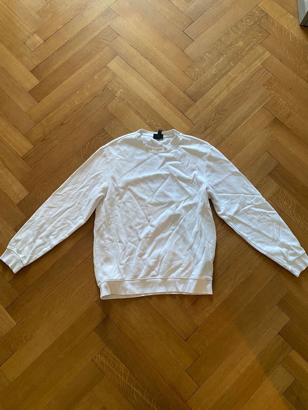 H&M Maglioni & Felpe: H&M Basic Herren-Sweater, Weiss – Usato da Bern venduto da mue_yhz5