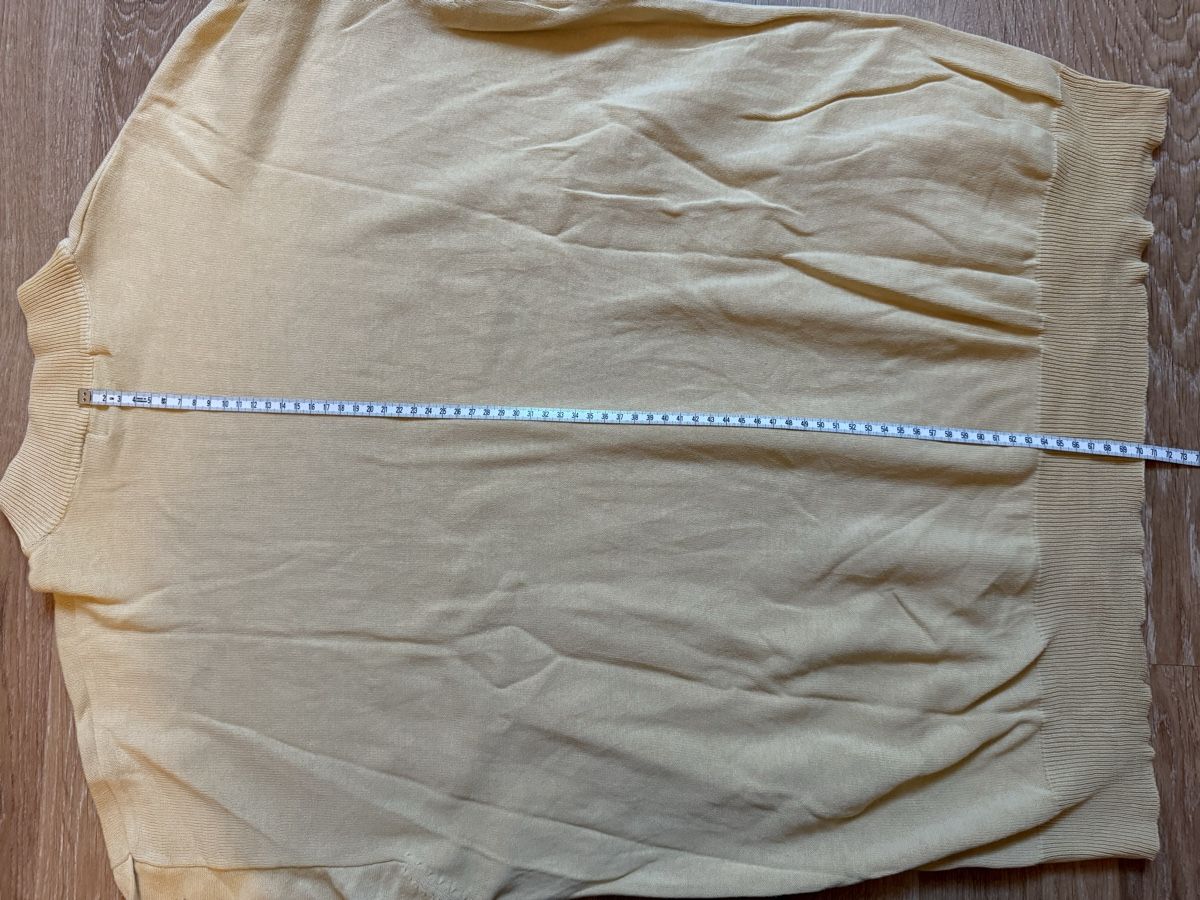 Maglioni & Felpe: Pull vintage coton jaune clair col rond, t.XL – Usato da Tavannes venduto da Thriftshop 5