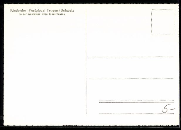 Cartoline postali: Trogen, In der Wohnstube, Kinderdorf Pes – Usato da Berlin venduto da bartko-reher 1