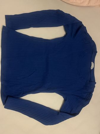 Even&Odd Shirt, blau, gerippt, Gr. S, Top Zustand!