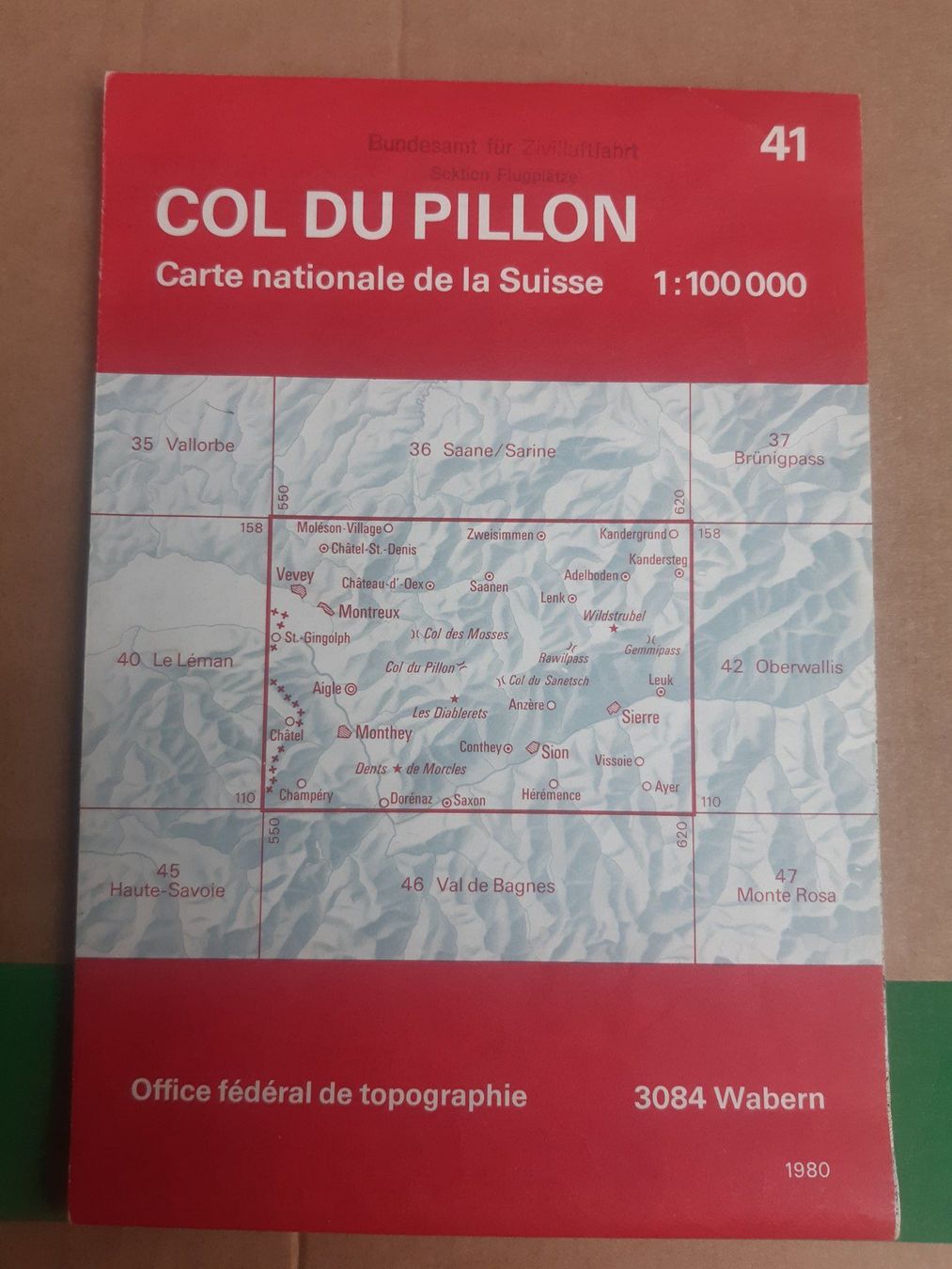 Cartine & Atlanti: Landkarte Col du Pillon 1:100000 – Usato da Detligen venduto da fre_j5jy
