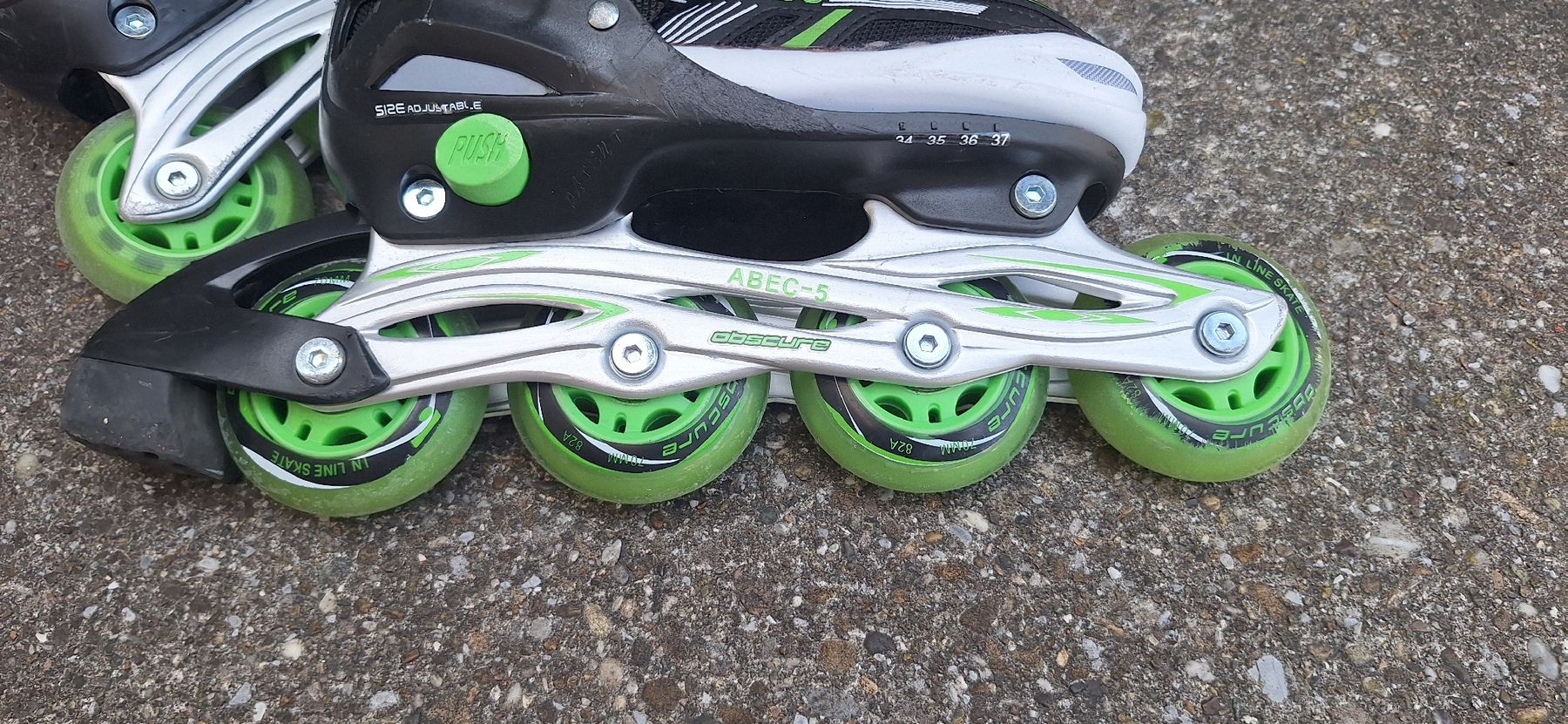 Obscure Pattini in linea & Pattini a rotelle: Inlineskates Grösse 34-37 verstellbar  – Usato da Richterswil venduto da C011 5