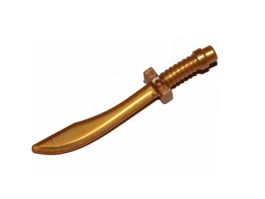 LEGO Weapon - 10x Pearl Gold Sword / Saber - 25111 - NEW
