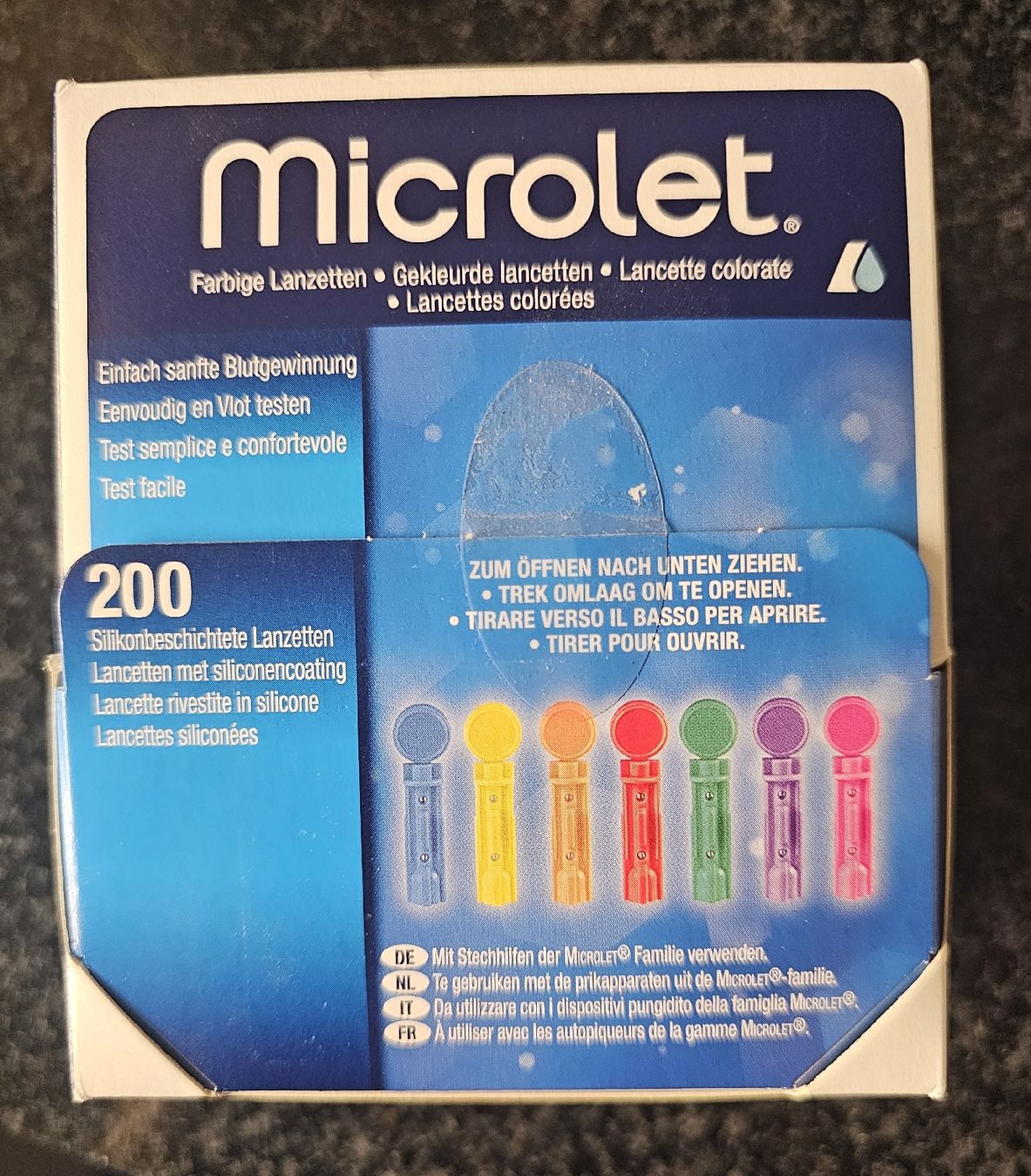 Attrezzature mediche: MICROLETT Farbige Lanzetten 200 Stkück – Nuovo e nell'imballaggio originale da Zürich venduto da sav_8c2f