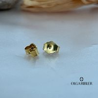 Butterfly-Verschlüsse – Paar - Sterling Silber vergoldet