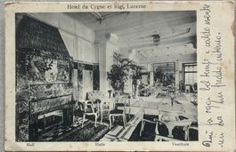 Luzern, Hotel du Cygne et Rigi, 1921
