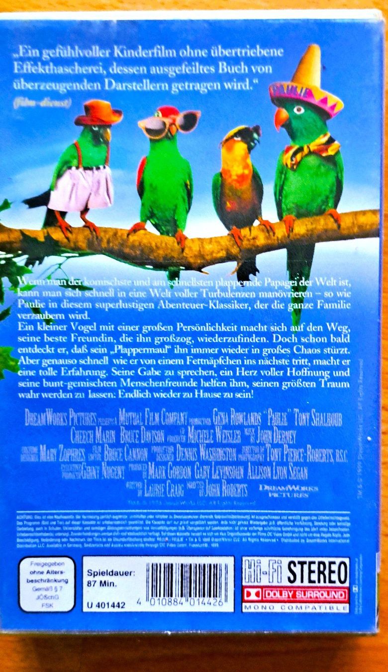 Tutti i VHS: Paulie ein Plappermaul USA VHS – Usato da Zürich venduto da rba_yts7 1