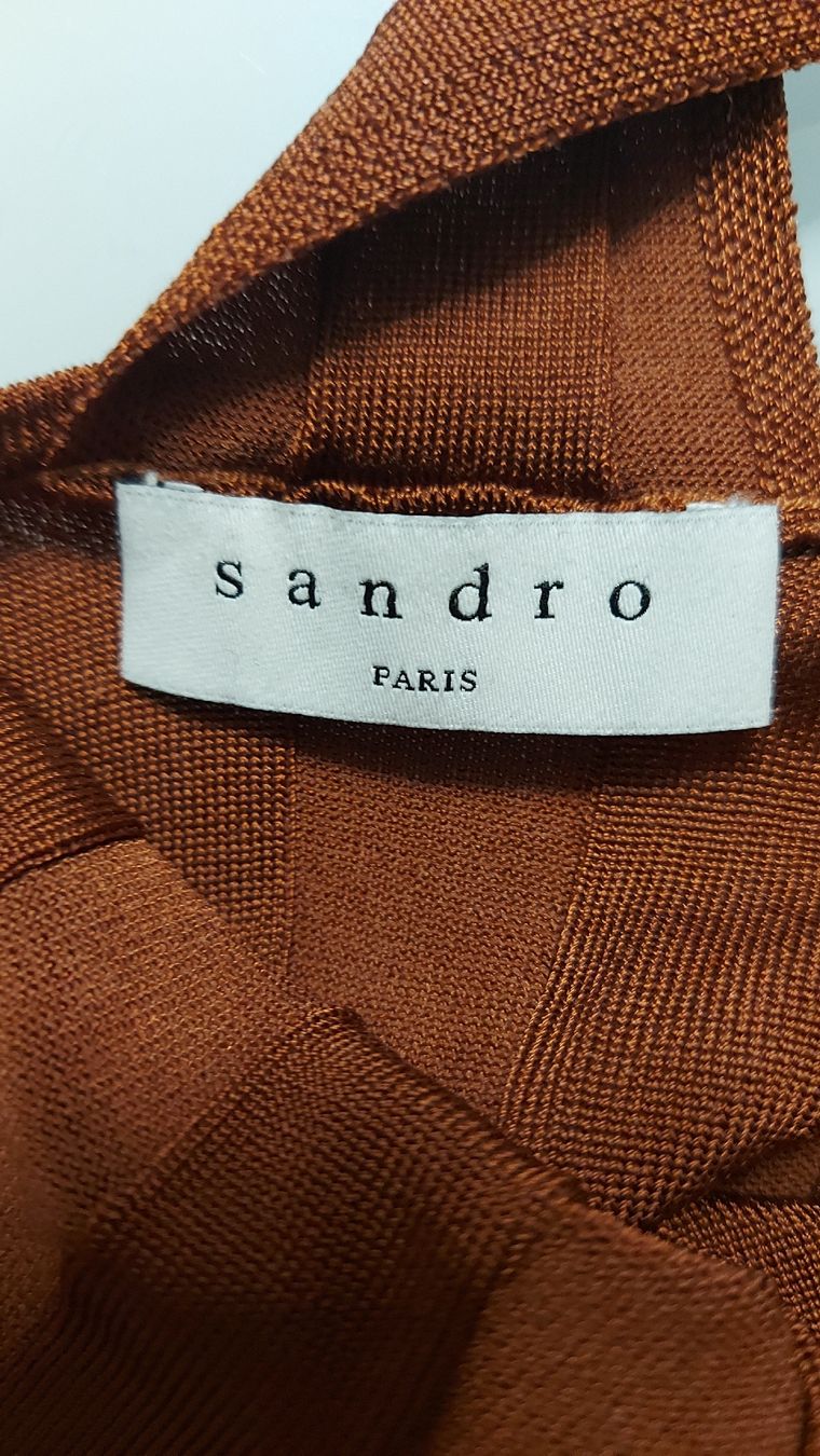 Sandro Maglioni & Felpe: Pullover von SANDRO in camel - sexy Rückenausschnitt - Gr. S – Usato da Pfäffikon ZH venduto da siae 2