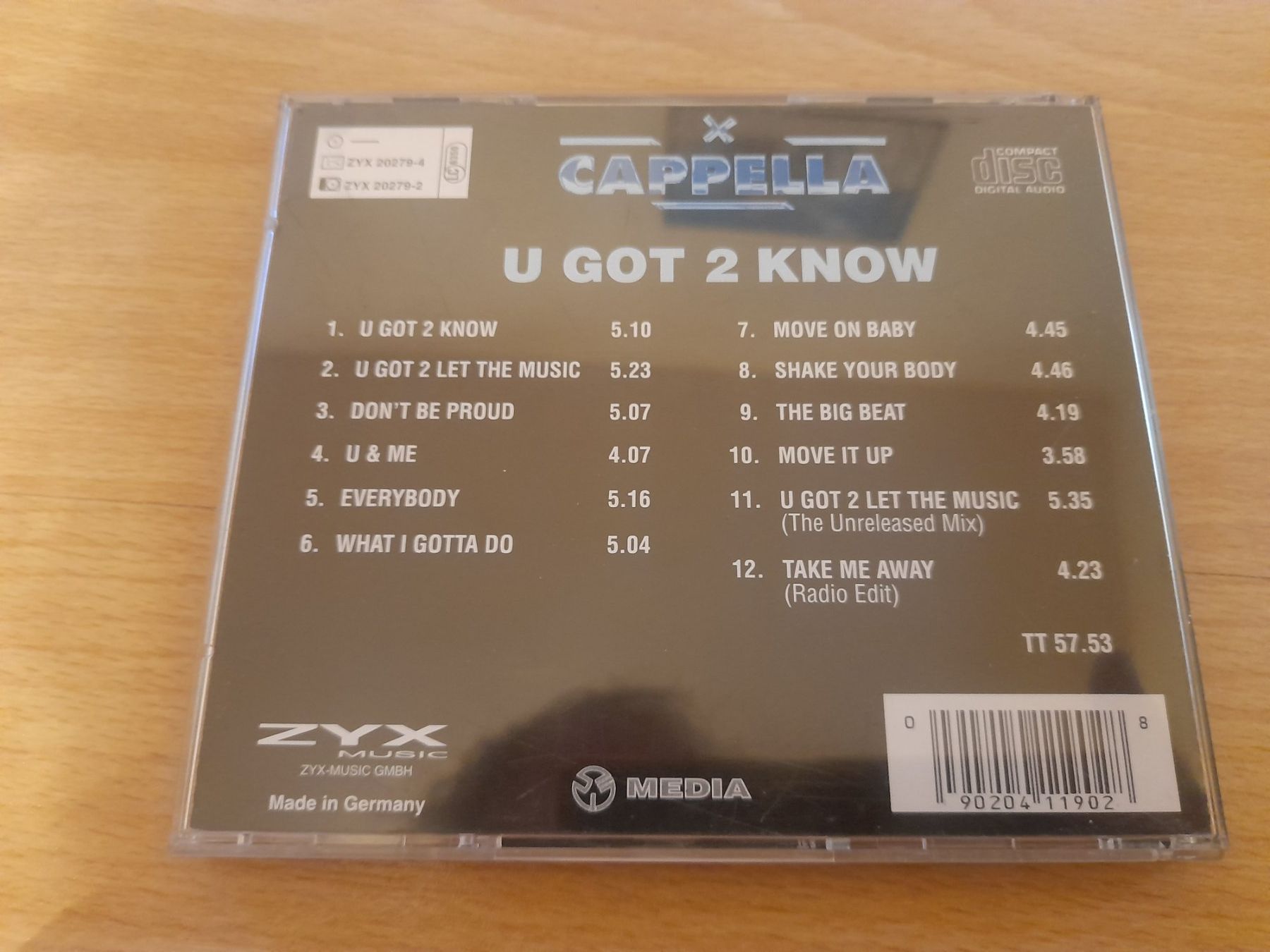 CDs: CD Cappella - U Got 2 Know – Gebraucht aus Lustmühle von chevi03 2
