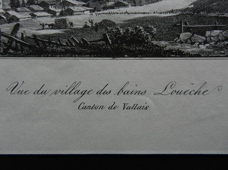 Incisioni: Vue de Louëche Leukerbad – Usato da Risch venduto da Rischli15 2