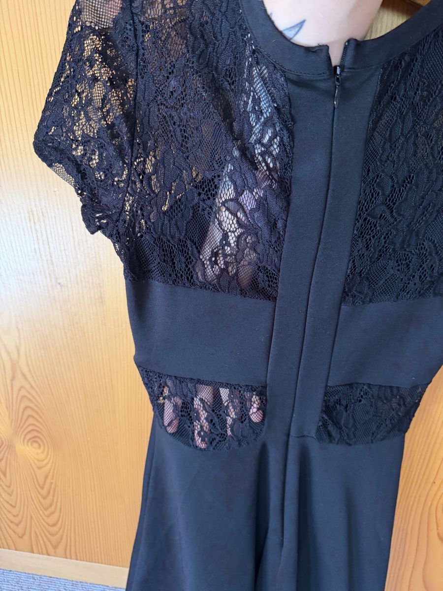 Tally Weijl Vestiti: Robe noire à dentelle – Usato da Founex venduto da Hyrienne 3