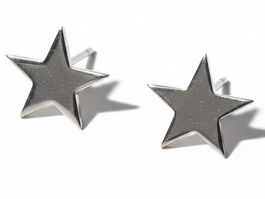 Boucles d'oreilles étoiles argentées