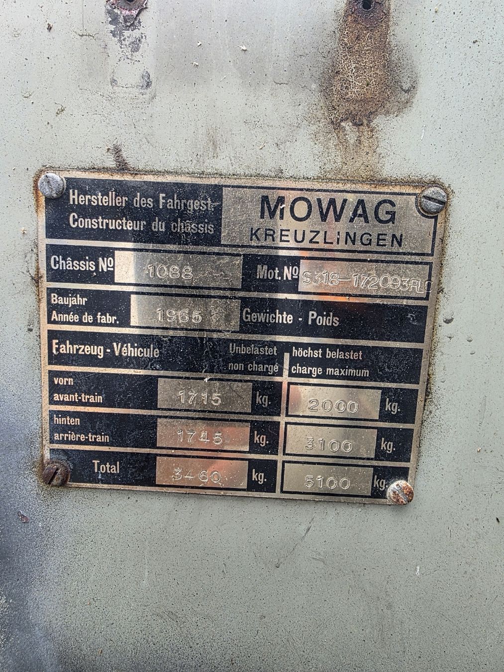 Veicoli commerciali: MOWAG Sonderfahrzeug – Difettoso da Schmiedrued venduto da Samuel.R 1