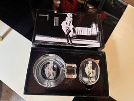 Marilyn Monroe Set: Feuerzeug, Aschenbecher & Box! Rarität