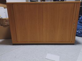 Echtholz Aktenschrank / Sideboard mit Schiebetüren 