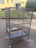 Vogelkäfig auf Rollen dunkelgrau guter Zustand