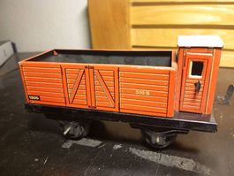 Orange Güterwagen 310B, Vintage Spielzeug, Top!
