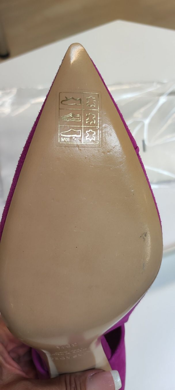 Casadei Scarpe da donna: Casadei Pums 38,5 Fuchsia echtes Wildleder – Nuovo (secondo la descrizione) da Rüfenach AG venduto da Nanisa777 6