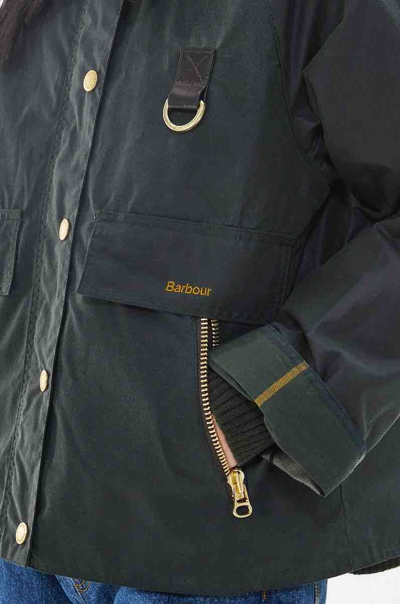 BARBOUR Kurzr Parka aus gewachstem Canvas Catton Wax (Neuf (Voir ...