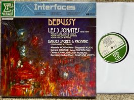 LP DIGITAL Debussy Les 3 Sonates, Modern Erato LP GEWASCHEN
