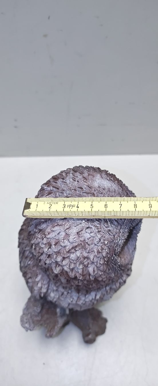 Statuette: Eule, aus robustem Kunststein (nov710) – Usato da Künten venduto da Schnaepplihuus 7