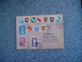 Allgemeine Ausgabe 1945 1. April Wappen und Deutsche Dichter