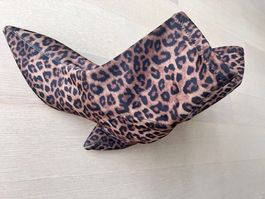 Stiefelete STRADIVARIUS, Animalprint, Gr. 36, Textil stretch
