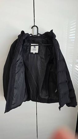 jungen winterjacke warm schwarz 164/170
