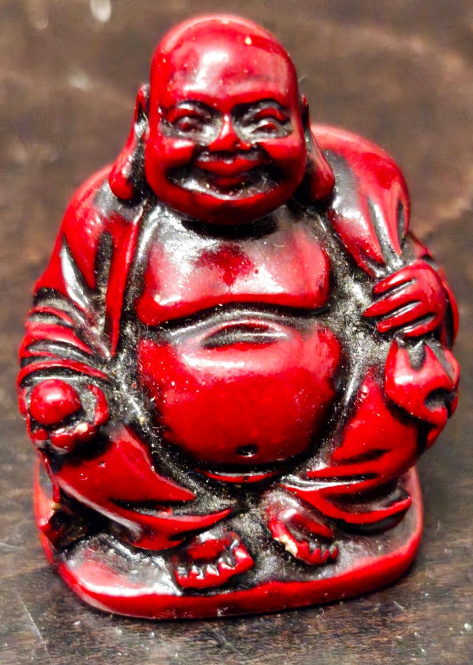 Tutte le decorazioni: Roter Buddha, Glücksbringer Figur, Glücksbuddha Statue – Usato da St. Gallen venduto da Arti24
