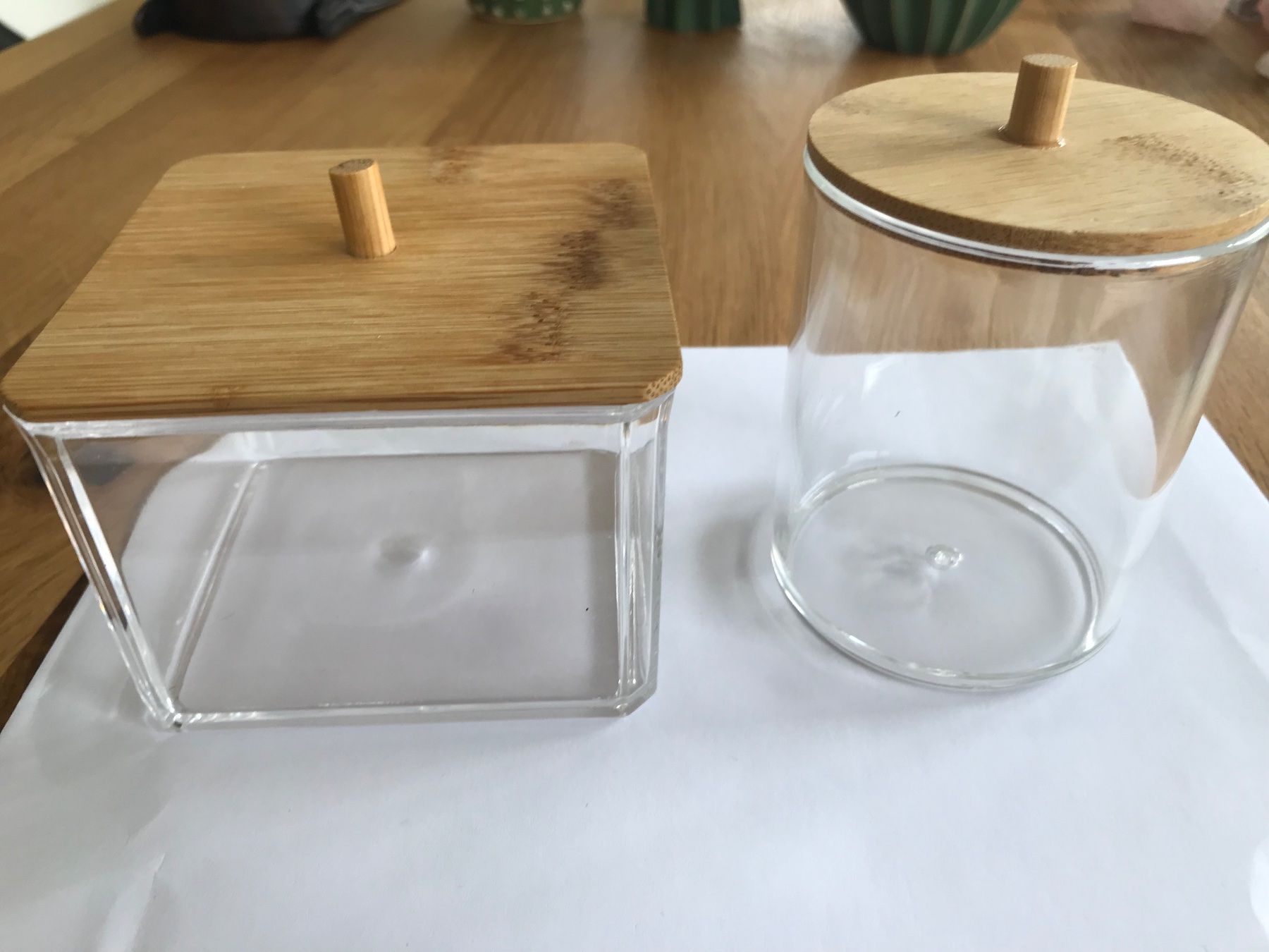 Contenitori & Simili: Kosmetikorganizer 2er Set Kunststoff mit Bambusdeckel – Usato da Frick venduto da sandra037 5