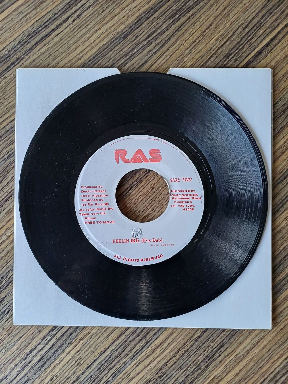 Dischi in vinile: Israel Vibration "Feelin Irie" 45t – Usato da Begnins venduto da Drastic-Sound 3