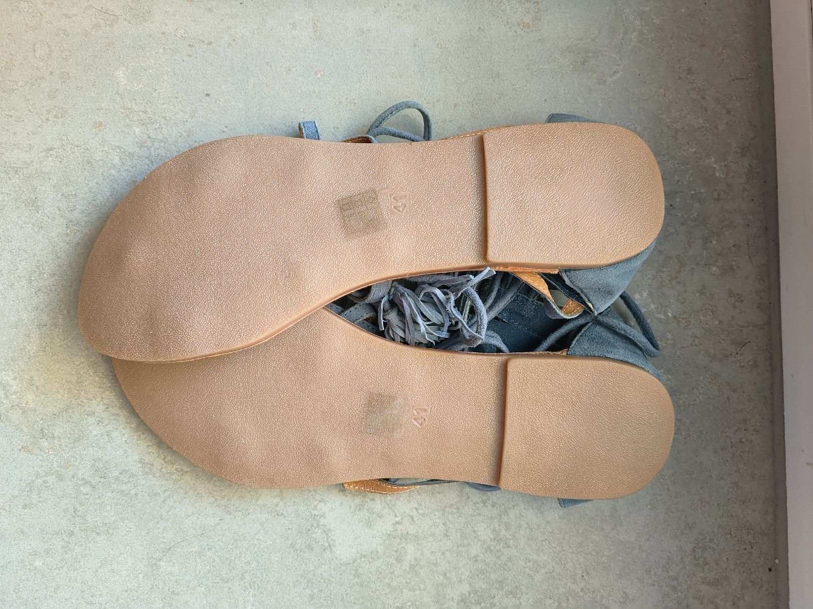 Chaussures femmes: Sandales bleues à lacets taille 41 neuves – Neuf (Voir description) à Préverenges par cpa_v28q 2